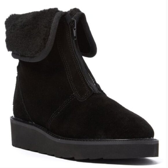 AUSSIE MERINO black suede and merino sherpa wool Amelia winter boots NIB 4, 5, 6 - Picture 14 of 14